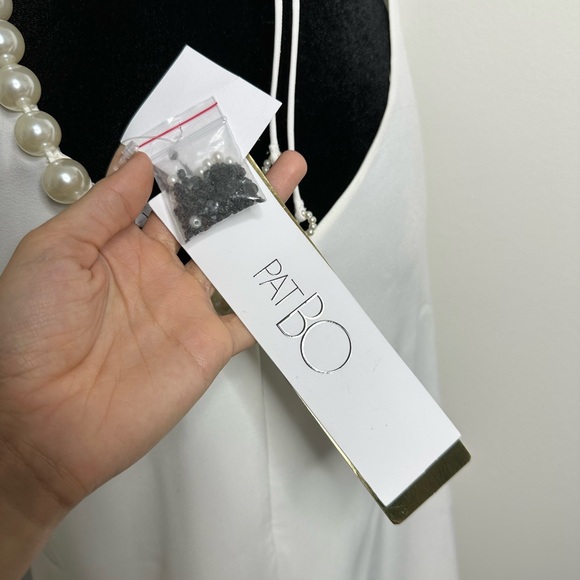 PatBo Halterneck Feather Trim Gown - Picture 9 of 13